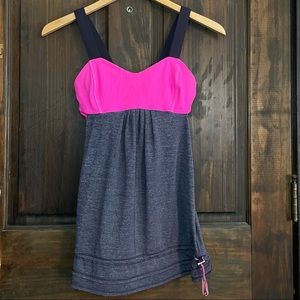 LULULEMON Active Yoga Tank in Hot Pink + Purple